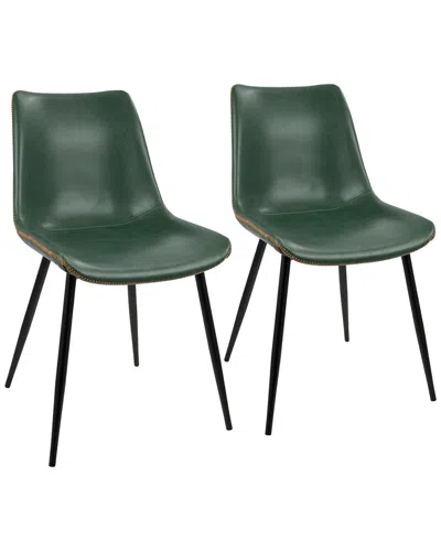 Lumisource Set Of 2 Durango Dining Chairs In Green