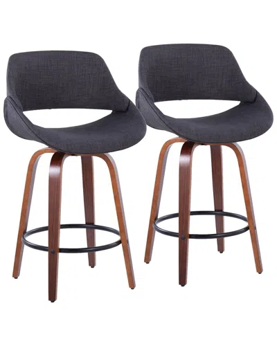 Lumisource Fabrico 26 Fixed-height Counter Stool - Set Of 2