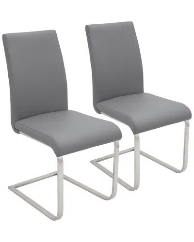 Lumisource Set Of 2 Foster Dining Chairs In Gray