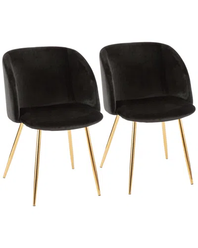 Lumisource Set Of 2 Fran Chairs In Black