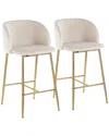 LUMISOURCE LUMISOURCE SET OF 2 FRAN COUNTER STOOLS