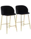 LUMISOURCE LUMISOURCE SET OF 2 FRAN COUNTER STOOLS