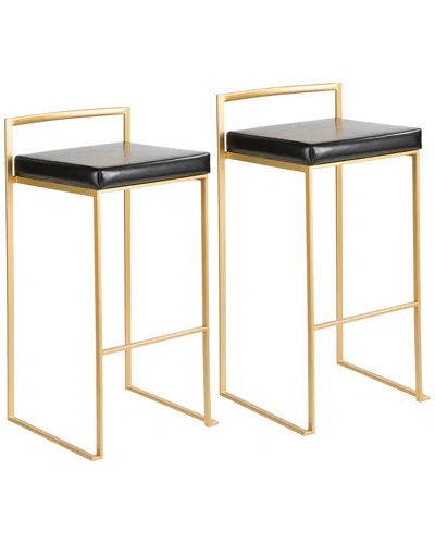 Lumisource Set Of 2 Fuji Barstools In Multi