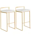 Lumisource Set Of 2 Fuji Barstools