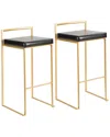 Lumisource Set Of 2 Fuji Barstools