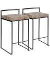 Lumisource Set Of 2 Fuji Counter Stools