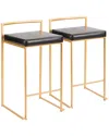 Lumisource Set Of 2 Fuji Counter Stools