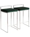 Lumisource Set Of 2 Fuji Counter Stools
