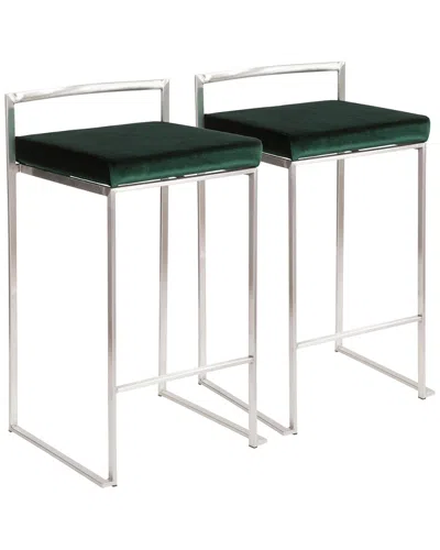 Lumisource Set Of 2 Fuji Counter Stools