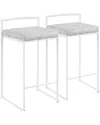 Lumisource Set Of 2 Fuji Counter Stools