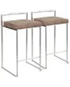 Lumisource Set Of 2 Fuji Counter Stools