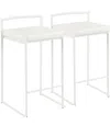 Lumisource Set Of 2 Fuji Counter Stools