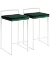 Lumisource Set Of 2 Fuji Counter Stools