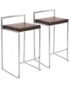 Lumisource Set Of 2 Fuji Counter Stools