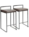 Lumisource Set Of 2 Fuji Counter Stools