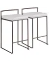 Lumisource Set Of 2 Fuji Stacker Counter Stools