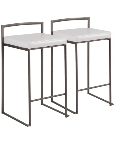 Lumisource Set Of 2 Fuji Stacker Counter Stools