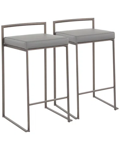 Lumisource Set Of 2 Fuji Stacker Counter Stools