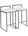 Lumisource Set Of 2 Fuji Stacker Counter Stools