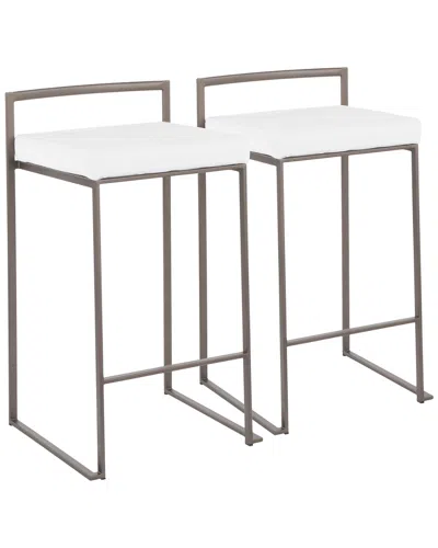Lumisource Set Of 2 Fuji Stacker Counter Stools