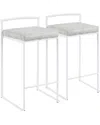 Lumisource Set Of 2 Fuji Stacker Counter Stools