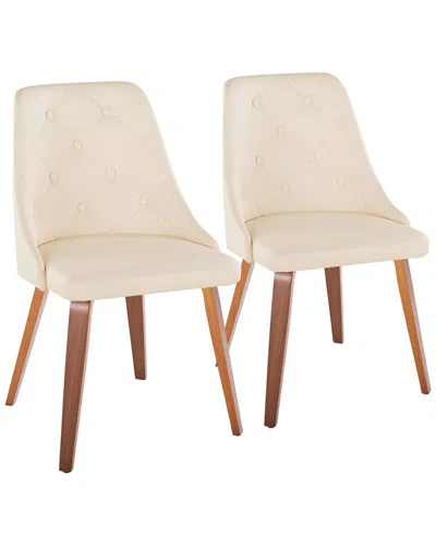 Lumisource Set Of 2 Giovanni Chairs In Neutral
