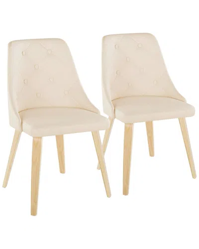 Lumisource Set Of 2 Giovanni Chairs In Neutral