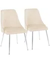 Lumisource Giovanni Chair - Set Of 2 Ch-giovpu-mtpr1 Chrcr2