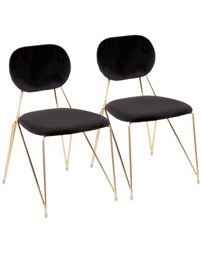 Lumisource Set Of 2 Gwen Chairs In Black