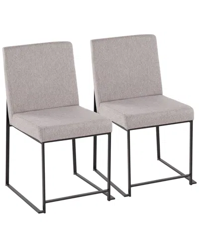 LUMISOURCE LUMISOURCE SET OF 2 HIGH BACK FUJI DINING CHAIRS