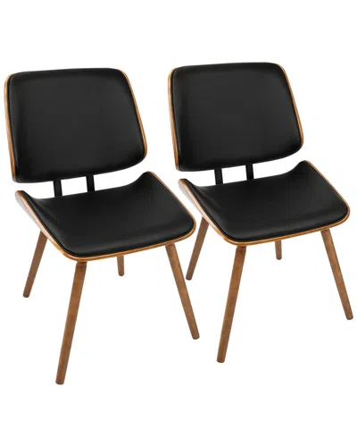 Lumisource Set Of 2 Lombardi Chairs In Black