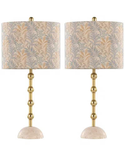Lumisource Set Of 2 Malibu 27 Table Lamp In Animal Print
