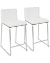 Lumisource Set Of 2 Mara Counter Stools