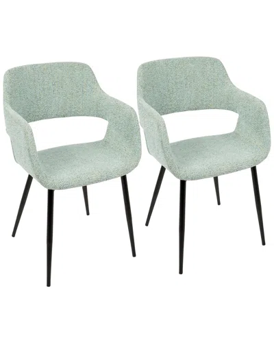 Lumisource Set Of 2 Margarite Chairs In Green