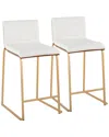 Lumisource Mason Mara 26 Fixed-height Counter Stool - Set Of