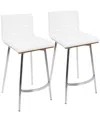 Lumisource Set Of 2 Mason Swivel Counter Stools