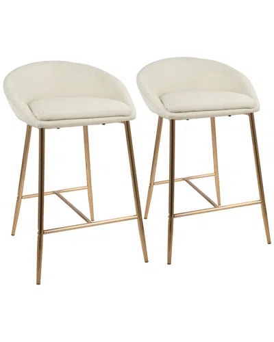 Lumisource Set Of 2 Matisse Counter Stools In White