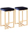 Lumisource Set Of 2 Midas Counter Stools