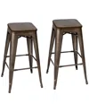 Lumisource Set Of 2 Oregon Barstools