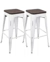 Lumisource Set Of 2 Oregon Barstools