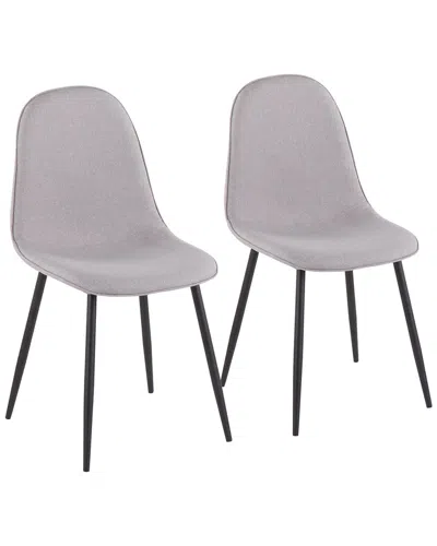 Lumisource Set Of 2 Pebble Chairs In Black