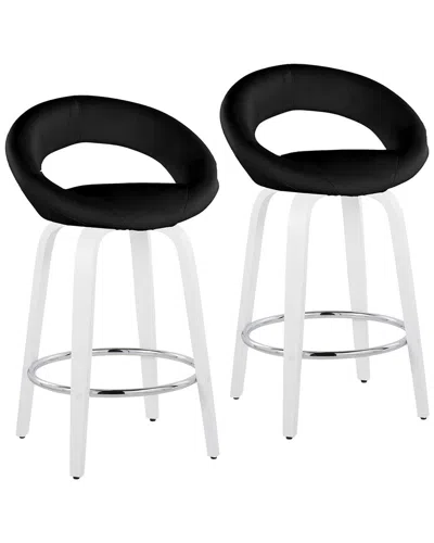 Lumisource Set Of 2 Posh 26 Fixed-height Counter Stool In Multi