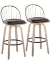 Lumisource Riley 30 Fixed-height Barstool - Set Of 2 B30-ril