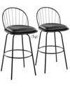 Lumisource Riley 26 Fixed-height Counter Stool - Set Of 2 B2