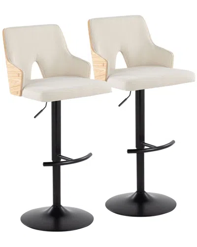 Lumisource Set Of 2 Stella Adjustable Barstools In Multi