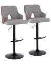 Lumisource Stella Adjustable Barstool - Set Of 2 Bs-stella-rn