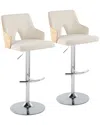 Lumisource Stella Adjustable Barstool - Set Of 2 Bs-stella-rn