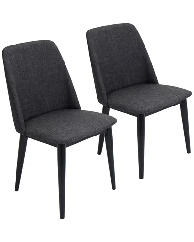 Lumisource Set Of 2 Tintori Dining Chairs In Black