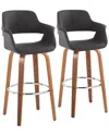 Lumisource Vintage Flair 30 Fixed-height Barstool - Set Of 2