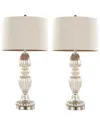 Lumisource Spade 30 Contemporary Glass Table Lamp In Mercury In Gold